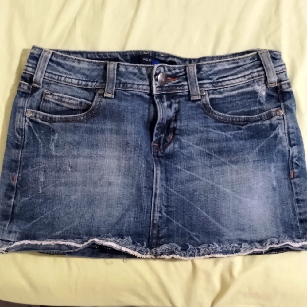 Vigoss Denim Mini Skirt
